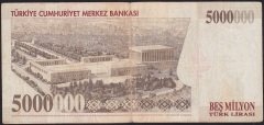7.Emisyon 5 000 000 Lira I32 410914 Çok Temiz