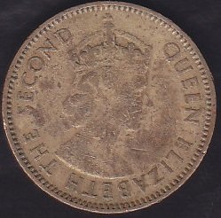 HONG KONG 10 CENT 1959