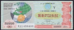 1998 30 NİSAN YARIM BİLET