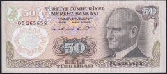 6.Emisyon 1.Tertip 50 Lira F05 265658 Çilaltı Çil