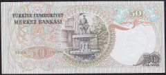 6.Emisyon 1.Tertip 50 Lira F05 265658 Çilaltı Çil