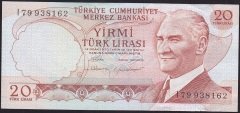 6.Emisyon 4.Tertip 20 Lira I79 938162 Çilaltı