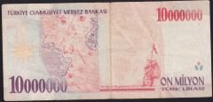 7.Emisyon 10 000 000 Lira G32 005467 Çok Temiz