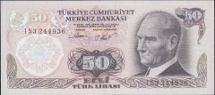 6.Emisyon 2.Tertip 50 Lira I53 244936 Çil