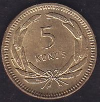 1956 Yılı 5 Kuruş