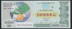 1998 30 NİSAN ÇEYREK BİLET - 588004