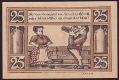 Almanya 25 Pfennig Notgeld 1921 Çil Filigranlı