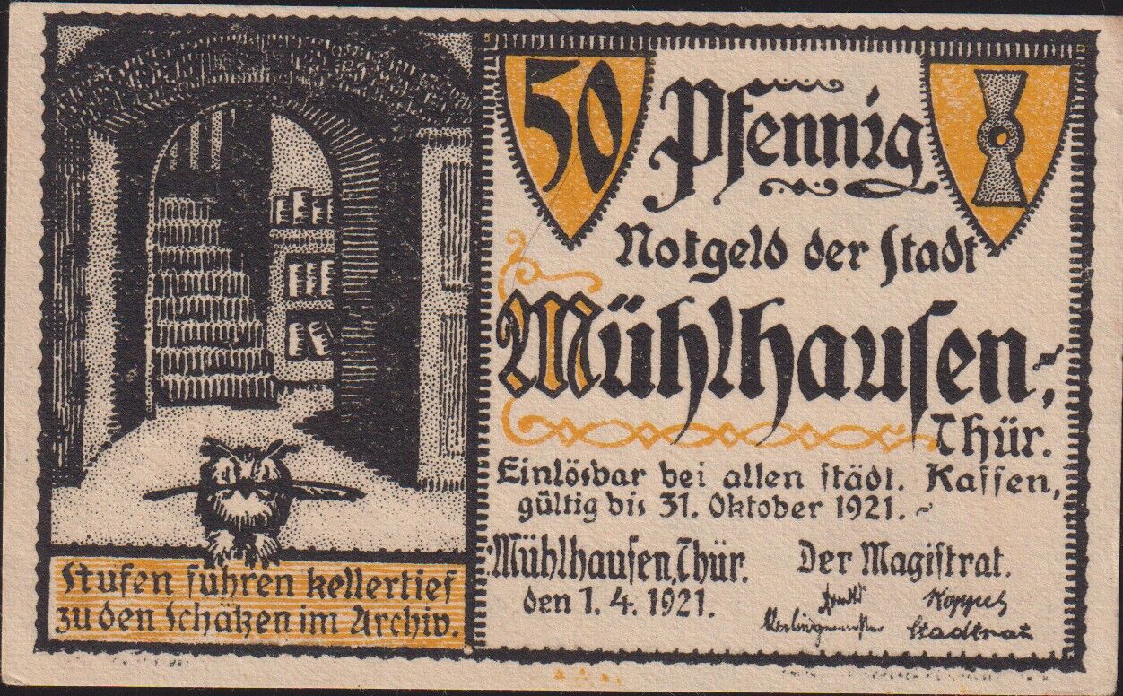 Almanya 50 Pfennig Notgeld 1921 Çil