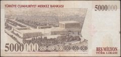 7.Emisyon 5 000 000 Lira I22 287876 Çok Temiz
