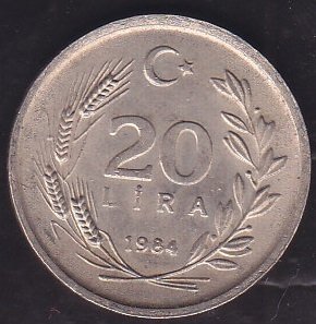 1984 YILI 20 LİRA ÇÇT ÇİLALTI