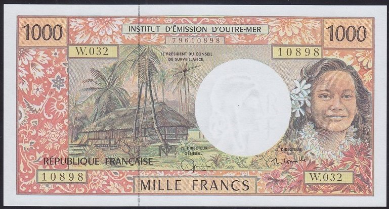 FRANSIZ PACİFİC TERRİTORİES 1000 FRANK  2003 ÇİL