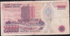 7.Emisyon 1.Tertip 20000 Lira A40 947593 Temiz