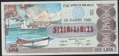 1983 29 Kasım Çeyrek Bilet - N Serisi
