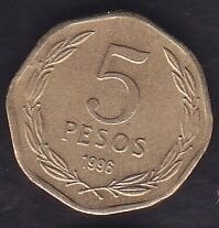 Şili 5 Pesos 1996