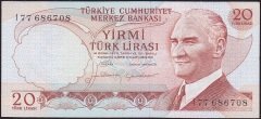 6.Emisyon 4.Tertip 20 Lira I77 686708 Çilaltı Çil