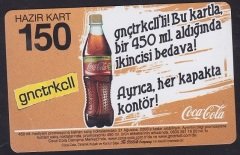 TURKCELL HAZIR KART 150 KONTÖR COCA COLA SKT 2010