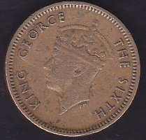 HONG KONG 5 CENT 1949