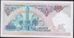 7.EMİSYON 2.TERTİP 500 LİRA C54 577171 ÇİL