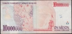 7.Emisyon 10 000 000 Lira B59 418477 Çok Temiz