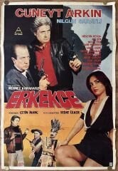 Cüneyt Arkın - Nilgün Saraylı - Erkekçe - Film Afişi