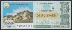 1998 9 NİSAN ÇEYREK BİLET