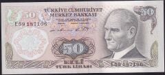 6.Emisyon 1.Tertip 50 Lira E59 187106 Çilaltı Çil
