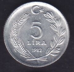 1982 Yılı 5 Lira