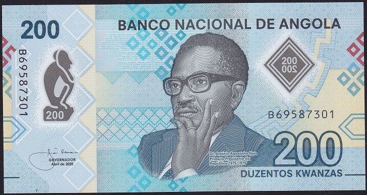 Angola 200 Kwanzas 2020 Çil Polimer