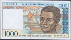 Madagaskar 1000 Frank 1994 Çil Pick 76a