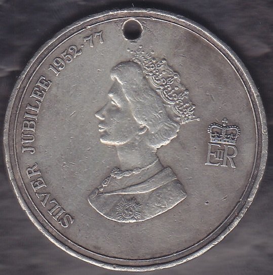 Silver Jübile 1952 -77 Kraliçe - Battle Abbey Madalya 4.5 cm