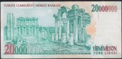 7.Emisyon 20 000 000 Lira H83 455575 Çok Temiz+