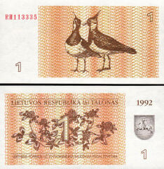 Litvanya 1 Talonas 1992 Çil Pick 39