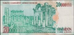 7.Emisyon 20 000 000 Lira H87 047809 Çok Çok Temiz+