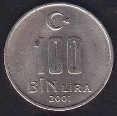 2001 Yılı 100.000 Lira