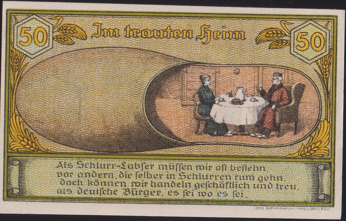 Almanya 50 Pfennig Notgeld 1921 Çil