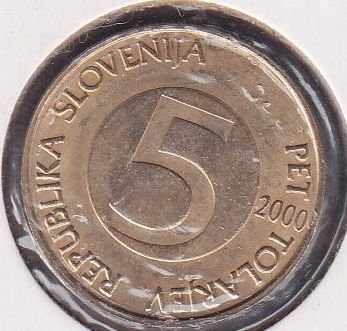 Slovenya 5 Tolarjev 2000