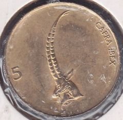 Slovenya 5 Tolarjev 2000