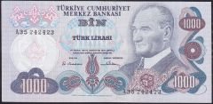 6.Emisyon 1.Tertip 1000 Lira A35 242423 Ççt Çilaltı