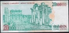 7.Emisyon 20 000 000 Lira H87 969363 Temiz