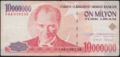 7.Emisyon 10 000 000 Lira A44 638235 Temiz