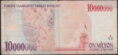 7.Emisyon 10 000 000 Lira A44 638235 Temiz
