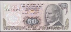 6.Emisyon 1.Tertip 50 Lira E14 150770 Çilaltı