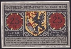 Almanya 25 Pfennig Notgeld 1921 Çil