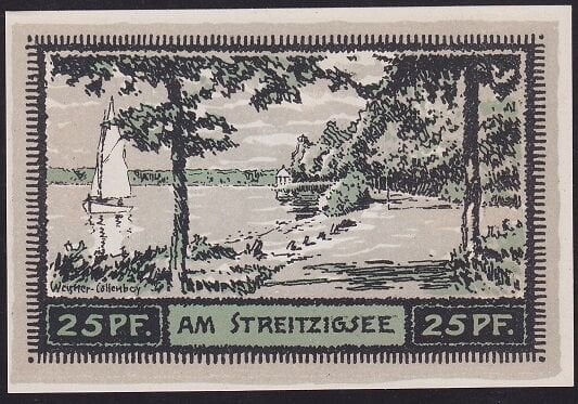 Almanya 25 Pfennig Notgeld 1921 Çil