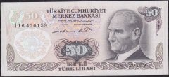 6.Emisyon 1.Tertip 50 Lira I16 420159 Ççt Çilaltı