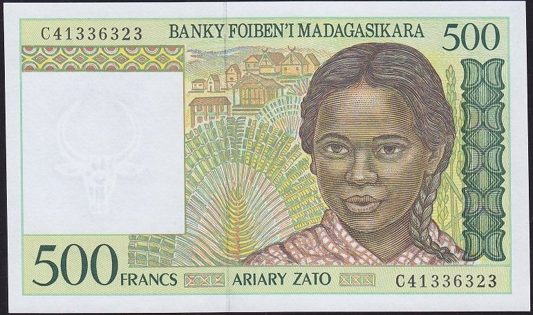 Madagaskar 500 Frank 1994 Çil Pick 75b