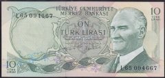 6.EMİSYON 2.TERTİP 10 LİRA L65 094667 ÇİLALTI