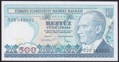 7.EMİSYON 2.TERTİP 500 LİRA D25 342032 ÇİL