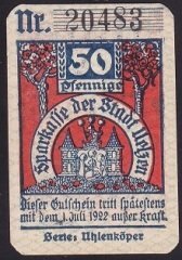 ALMANYA 50 PFENNİNG NOTGELD 1922 ÇİL