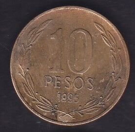 Şili 10 Pesos 1995